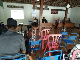 Sosialisasi Panitia Penjaringan dan Penyaringan Pamong Kalurahan Giripanggung di Padukuhan Banjar